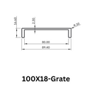 Aluminium Grate Drainer | Brushed Silver-26