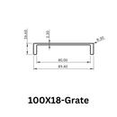 Aluminium Grate Drainer | Brushed Silver-24