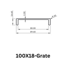 Aluminium Grate Drainer | Brushed Silver-21