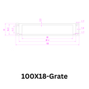 Aluminium Grate Drainer | Brushed Silver-16