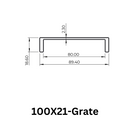 Aluminium Grate Drainer | Brushed Gold-37