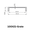 Aluminium Grate Drainer | Brushed Black-39