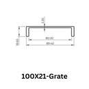 Aluminium Grate Drainer | Brushed Silver-36