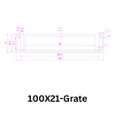 Aluminium Grate Drainer | Brushed Silver-33