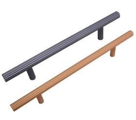 Ribbed Handle - Brushed Nickel - 0