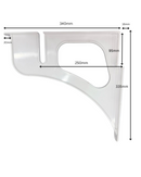 Wardrobe Shelf Bracket | White-2