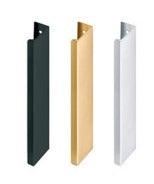 Square Lip Pull Handle - Brushed Nickel - 0