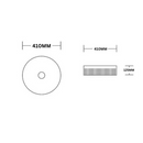 Imperial Fluted Wash Basin | Matte White | 410MM-9