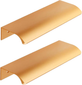 Round Lip Pull Handle - Champagne Gold