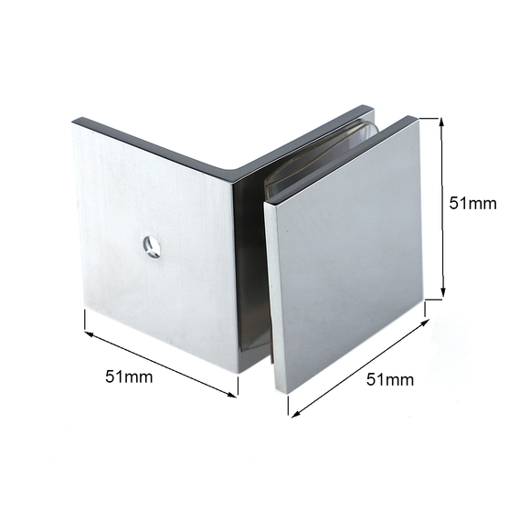 Bathroom Shower Screen Glass Wall Clips Clamps Mount Brass Chrome