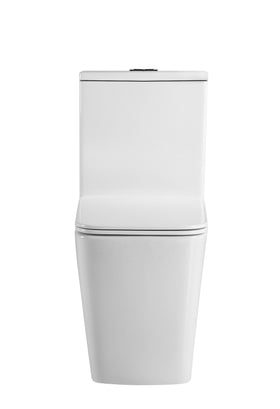 Imperial Two-piece Rimless Toilet | Matte White | Square - 0