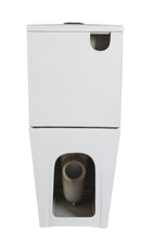 Imperial Two-piece Rimless Toilet | Matte White | Square-6