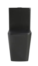 Imperial Two-piece Rimless Toilet | Matte Black | Square-2