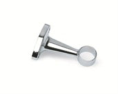 Chrome Fitting Rod Pillar Centre 25mm - Imperial Glass and Timber