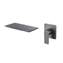 Imperial In-Wall Waterfall Basin and Bath Mixer | Gunmetal Grey-1