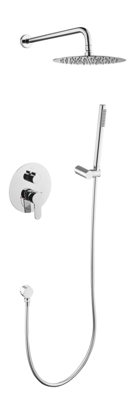 Imperial Round Shape Concealed Shower Mixer with Shower Head | Chrome