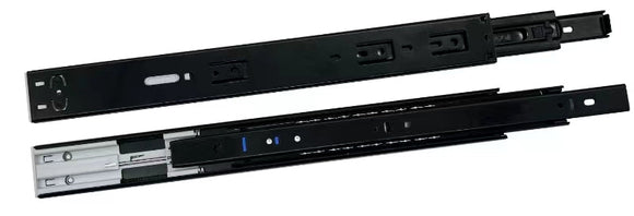 Black Ball bearing Drawer Slide Pair 250mm - soft close