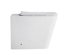 Imperial Floor Standing Rimless Toilet | Matte White | Square-3