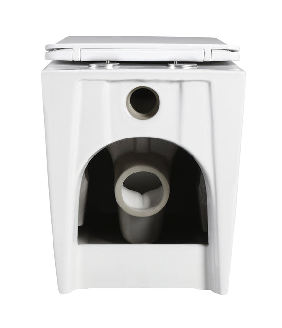 Imperial Floor Standing Rimless Toilet | Matte White | Square