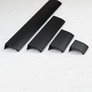 Round Lip Pull Handle - Matte Black-1