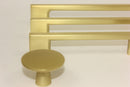Brushed Gold Craftline Round Knob - Contemporary Kitchen Handle-1