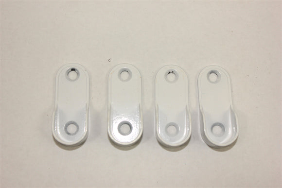 Oval end Flange 16mm - Black - White - Brushed Silver - Imperial Glass and Timber