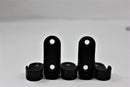 Oval end Flange 16mm - Black - White - Brushed Silver - Imperial Glass and Timber