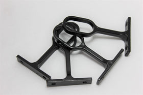 Oval Pillar Centre 16mm- Black - Brushed Silver - Imperial Glass and Timber