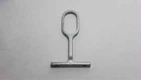 Oval Pillar Centre 16mm- Black - Brushed Silver - Imperial Glass and Timber