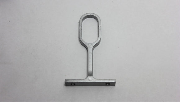 Oval Pillar Centre 16mm- Black - Brushed Silver - Imperial Glass and Timber