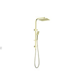 Imperial Square Rain Shower Set | Brushed Gold