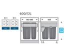 Imperial Bin | 600mm-3