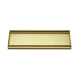 Aluminium Tile Insert Grate | Brushed Gold - 0