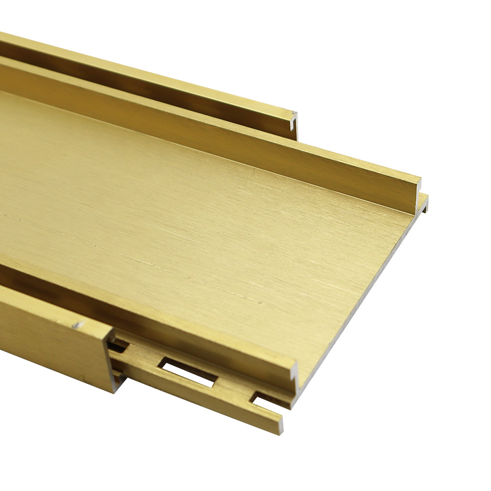 Aluminium Tile Insert Grate | Brushed Gold | In Stock | Tradelinx