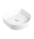 Imperial Fluted Arched Wash Basin | Matte White | 415MM-1