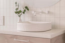Imperial Fluted Arched Wash Basin | Matte White | 415MM-7