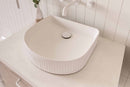 Imperial Fluted Arched Wash Basin | Matte White | 415MM-8