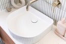 Imperial Fluted Arched Wash Basin | Matte White | 415MM-4