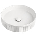 Imperial Fluted Wash Basin | Matte White | 410MM-1
