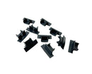Aluminium Lighting Channel End Plugs. Colour: Black. 10 pack-1