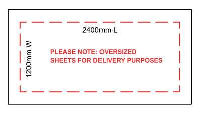 16mm | White Melamine HMR | 2400mm x 1200mm - 0