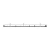 CABLE TRAY AND BASKET 1550MM BLACK