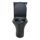 Imperial Two-piece Rimless Modern Toilet | Matte Black | Round-3