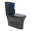 Imperial Two-piece Rimless Modern Toilet | Matte Black | Round-1