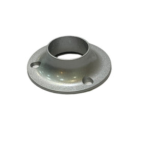 Round Flange | 25mm | Brushed Silver