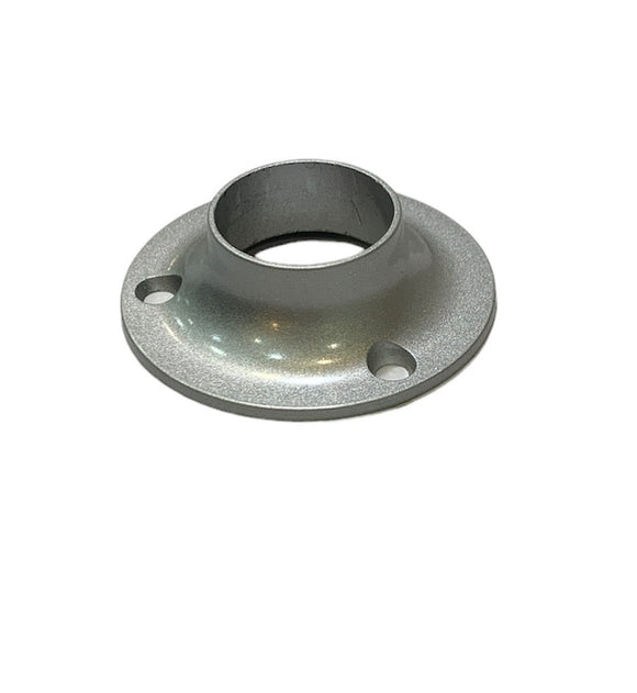 Round Flange | 25mm | Brushed Silver