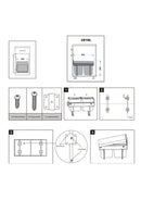 Dual 18 L pull-out kitchen waste bin in 350 mm cabinet — 36 L total capacity with soft-close runners