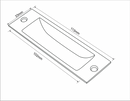 Black Flush Pull Handle 33mm-2