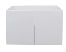 Floor Cabinet - Double Doors 800mm - Imperial Glass and Timber