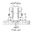 Cold Rolled Steel Plate Hydraulic Hinge | Insert | NTF-D12-2